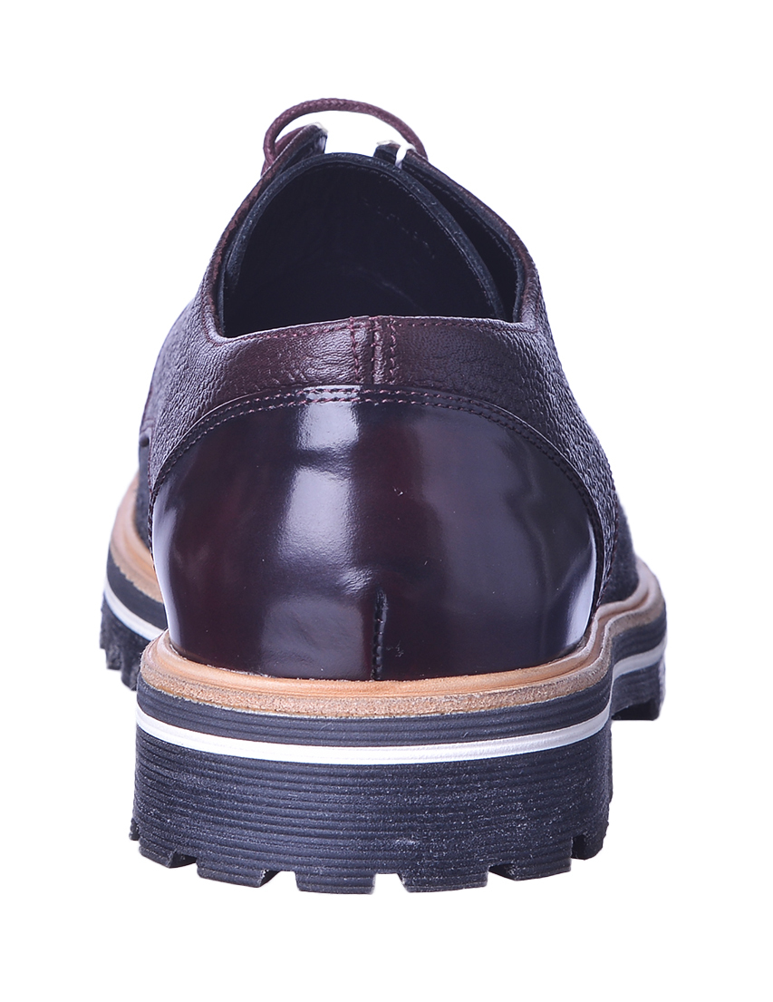 мужские бордовые Туфли Armani Collezioni BI50228 - фото-2