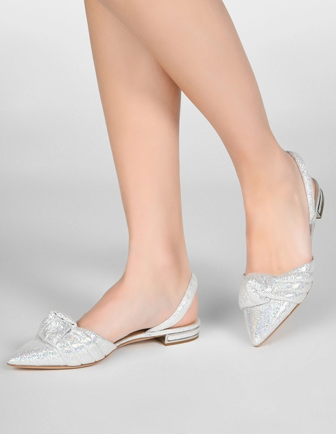 серебряные Босоножки Casadei 690_silver