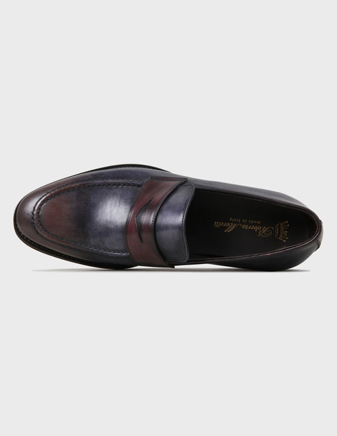 синие мужские Лоферы Roberto Morelli 4323-blue 8178 грн