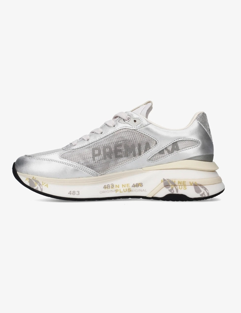 женские серебряные Кроссовки Premiata MOERUND_8084 - фото-2