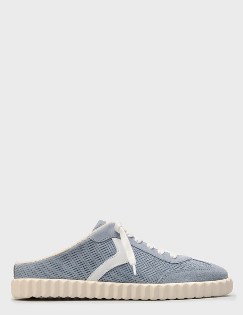 женские голубые текстильные Кеды Voile Blanche 9088-blunotte_blue - фото-5