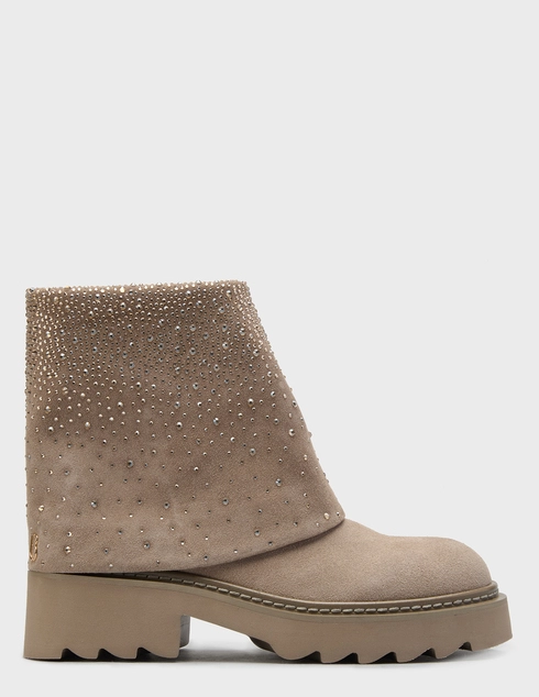 женские бежевые замшевые Ботинки Tosca Blu SF2536S371-C64_beige - фото-5