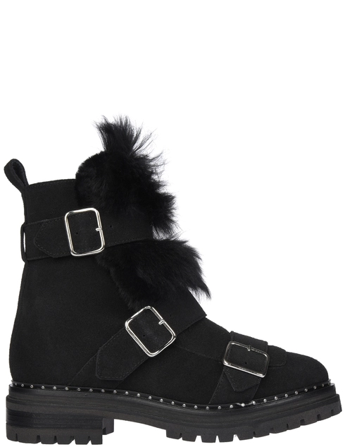 женские черные замшевые Ботинки Stokton BLK29_black - фото-5