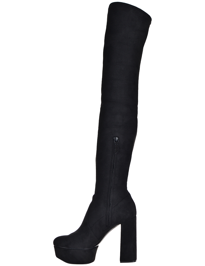 черные Ботфорты Casadei 120-000_black размер - 38