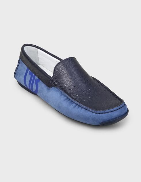синие Мокасины Gianfranco Butteri 05027-blue
