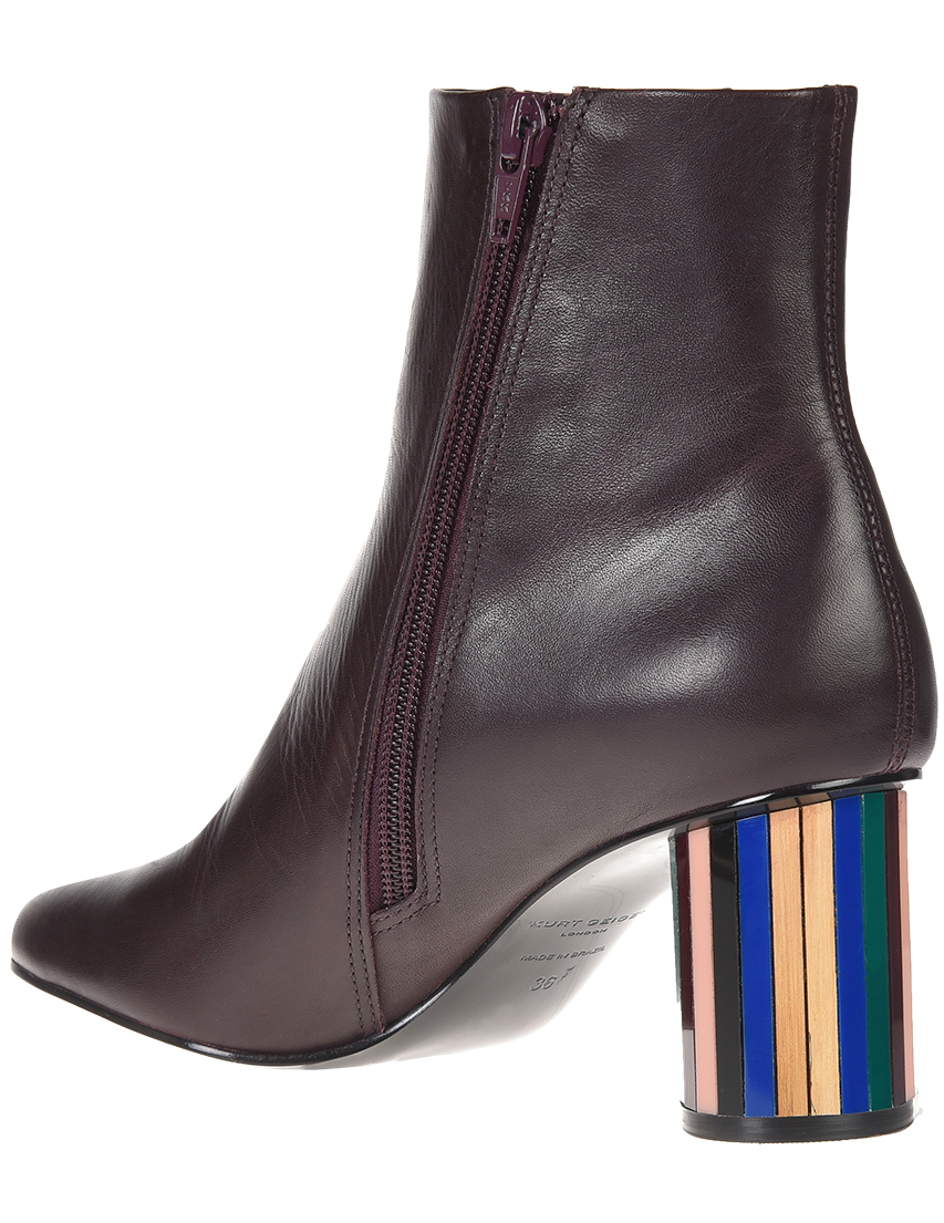 женские бордовые Ботильоны Kurt Geiger NOBLE_bordo - фото-2