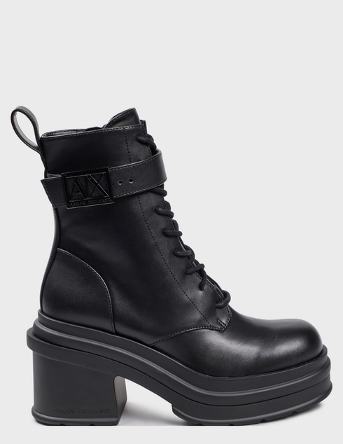 женские черные  Ботинки Armani Exchange XDN034XV586 00002-black - фото-5