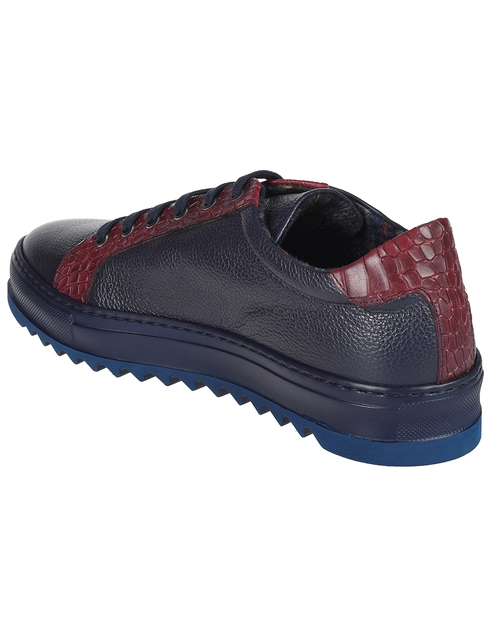 мужские синие Кеды Roberto Rossi 0186-cocco-blu-bordo_blue - фото-2