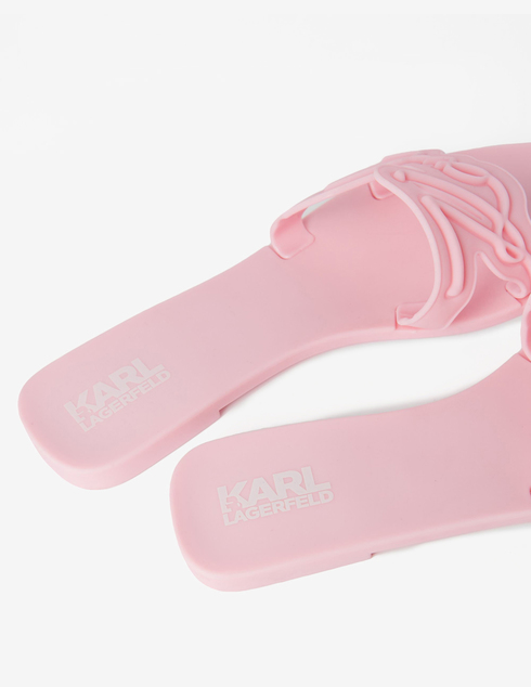 розовые женские Шлепанцы Karl Lagerfeld ws099_pink 2022 грн
