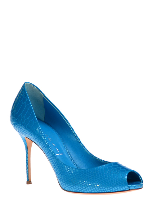 голубые Туфли Casadei 3103_blue