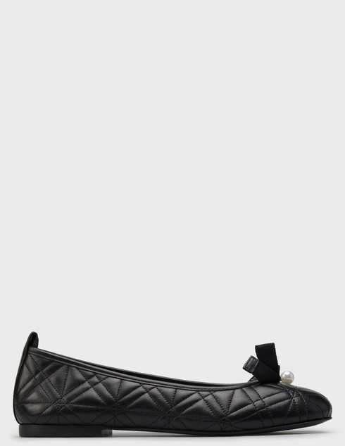 женские черные кожаные Балетки Kennel & Schmenger 11100_black - фото-5