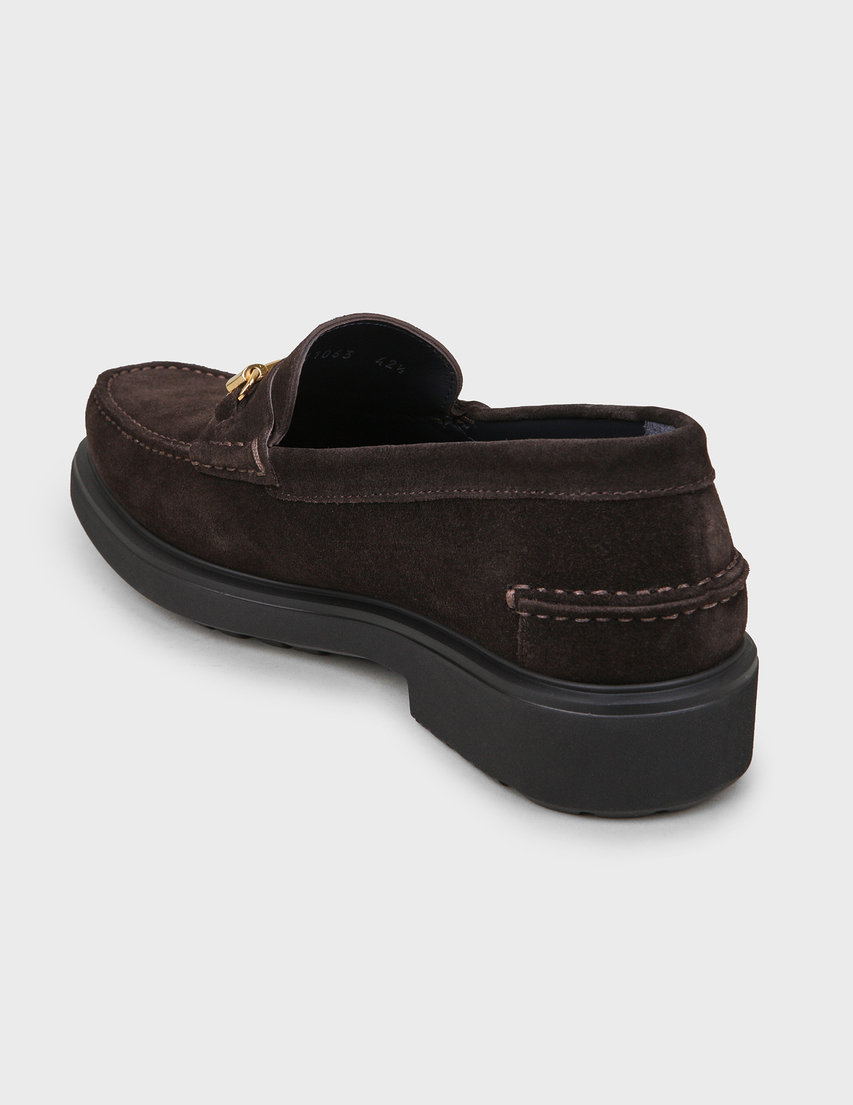 мужские коричневые Лоферы Luca Guerrini 11063-brown-brown - фото-2