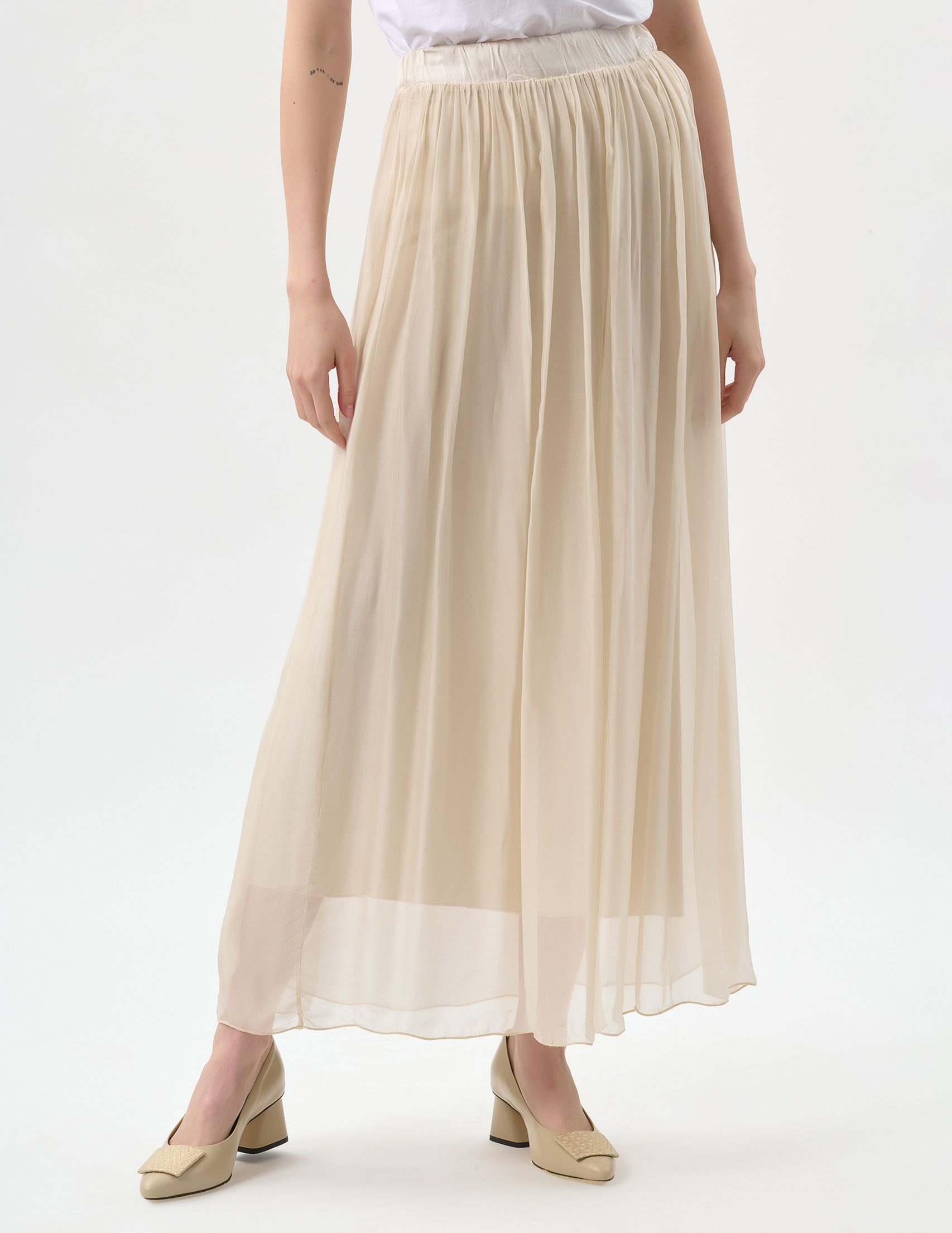 

Юбка, Бежевый;молочный