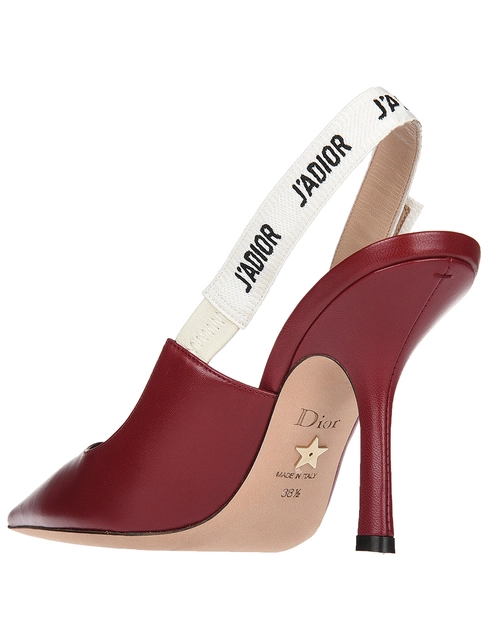 женские бордовые Босоножки Christian Dior KCC201LAR23R-18_bordo - фото-2