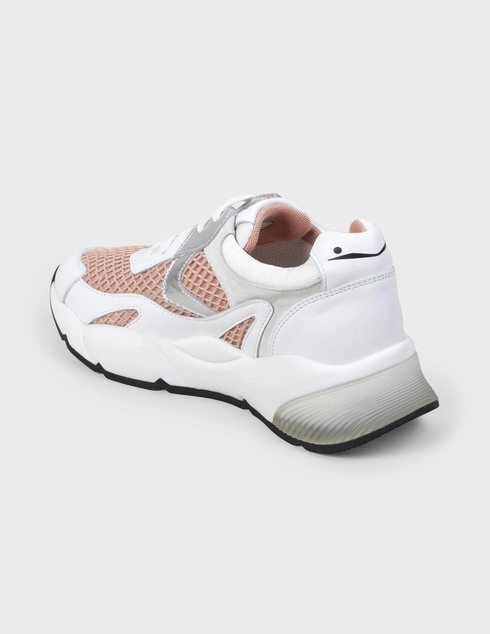 женские белые Кроссовки Voile Blanche AGR-2014995-01-1N04-bianco-rosa-white - фото-2