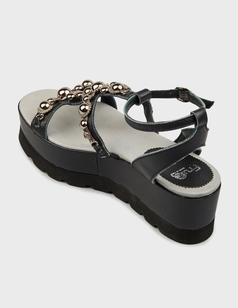 женские черные Босоножки Fru.It 2791-black - фото-2