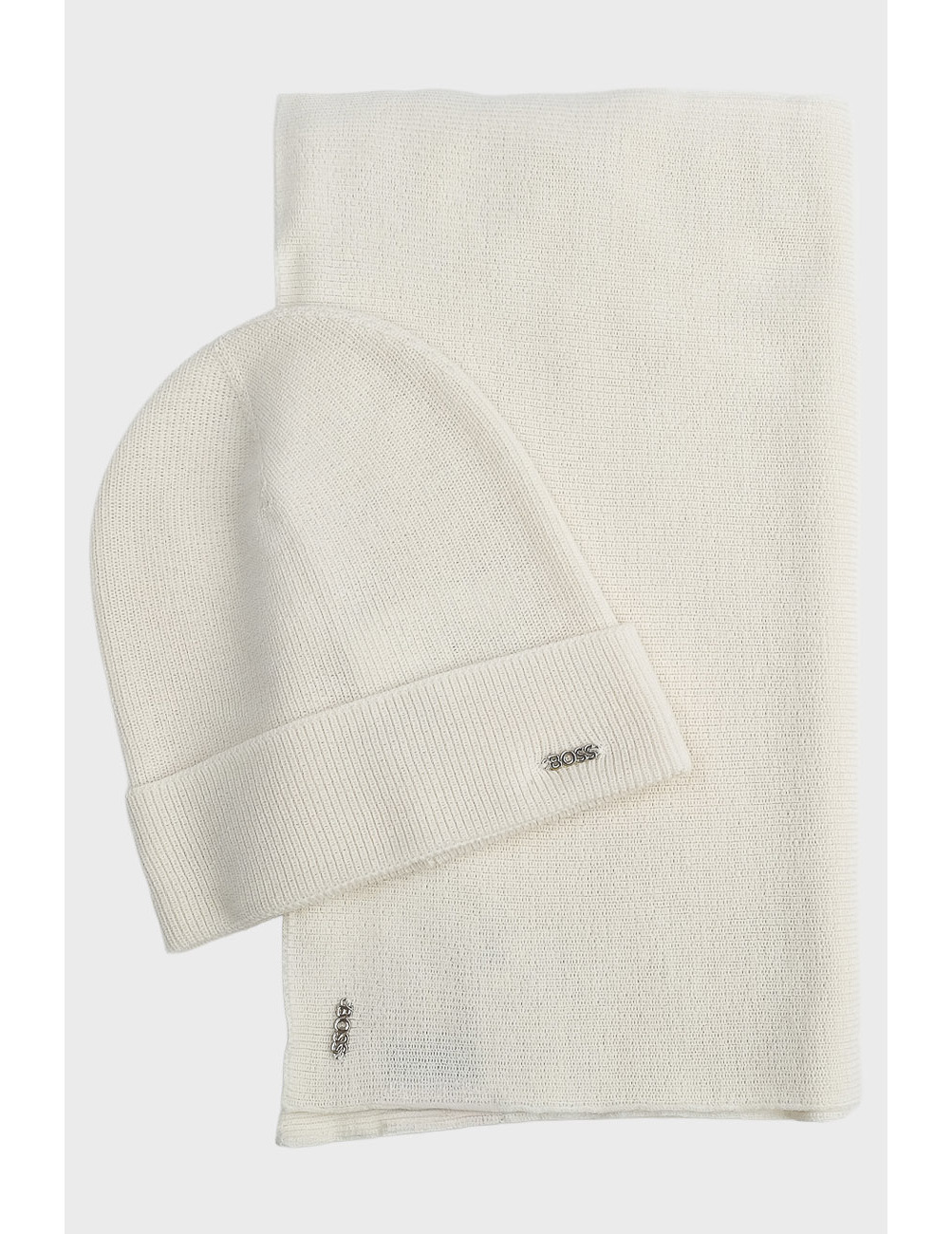 

Набор шапка и шарф, Молочный;белый