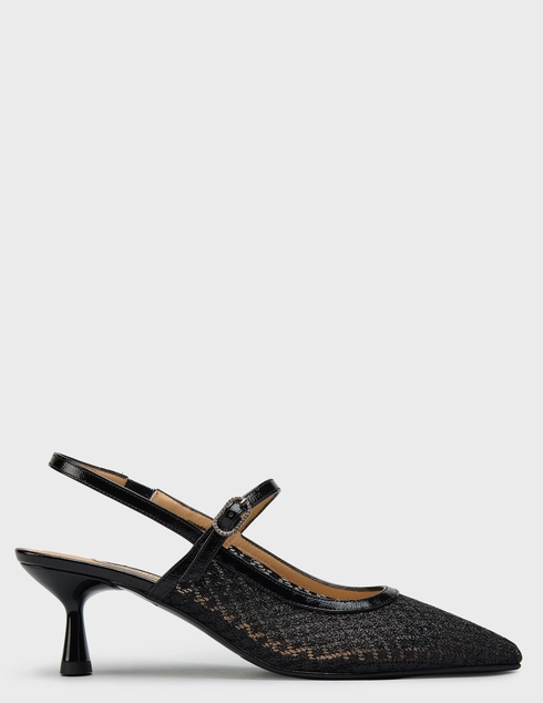 женские черные текстильные Босоножки Marino Fabiani 8212_black - фото-5