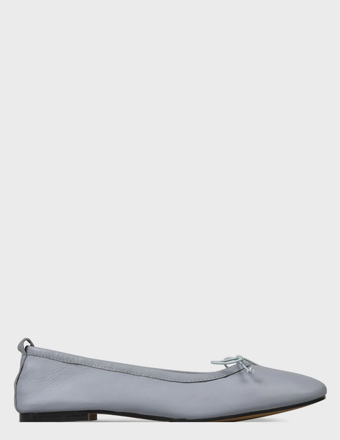 женские голубые кожаные Балетки Gioseppo 65950-P-l-blue - фото-5