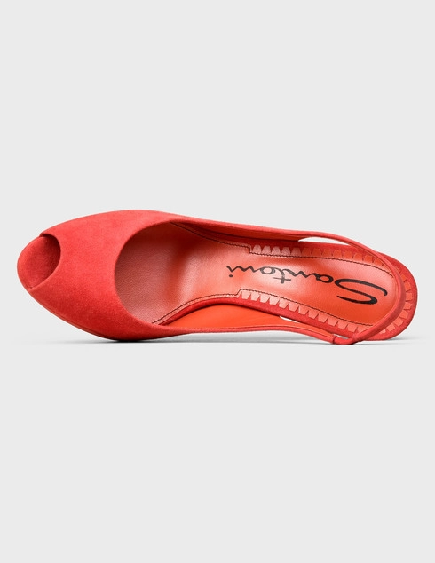 коралловые женские Босоножки Santoni WHWL57189HX2RMGDR44-coral 7470 грн