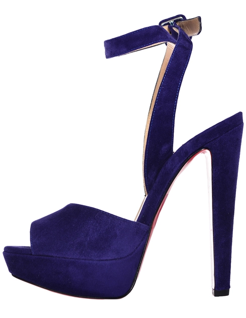 женские синие Босоножки Christian Louboutin 1170262U143-17 - фото-2