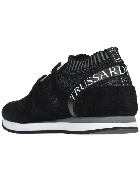 мужские черные Кроссовки Trussardi Jeans 77A00073_black - фото-2