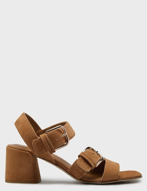 женские коричневые замшевые Босоножки Luca Grossi 491_brown - фото-5