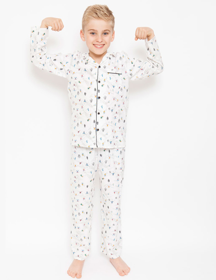 Cyberjammies Aspen-6357-Ski-Print_white фото-2