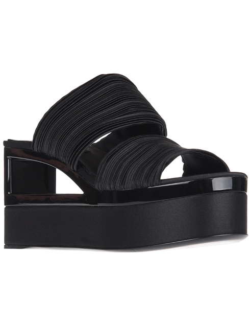 женские черные Шлепанцы Casadei 554-black - фото-2