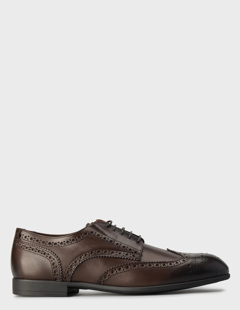 мужские коричневые кожаные Броги Baldinini 006_brown - фото-5