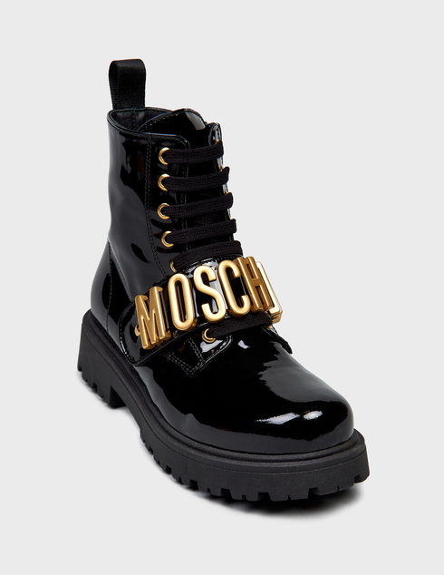 черные Ботинки Moschino 76073_black