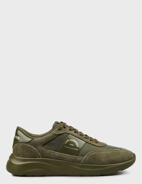 мужские хаки замшевые Кроссовки Karl Lagerfeld 855038551473-580_khaki - фото-5