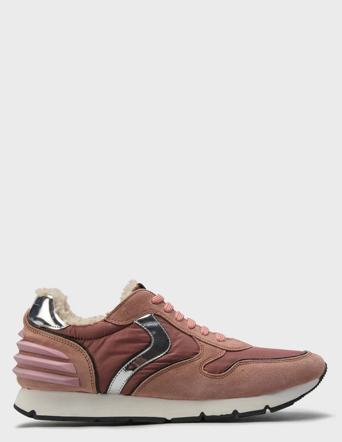 женские розовые текстильные Кроссовки Voile Blanche Liam-power_pink - фото-5