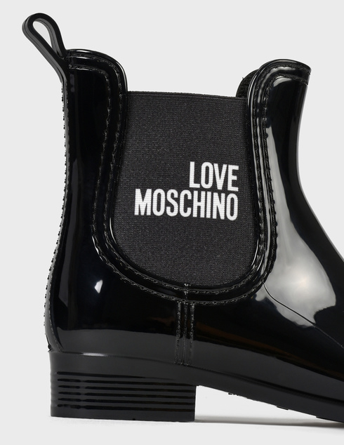 женские черные резиновые Ботильоны Love Moschino 21173-black - фото-5