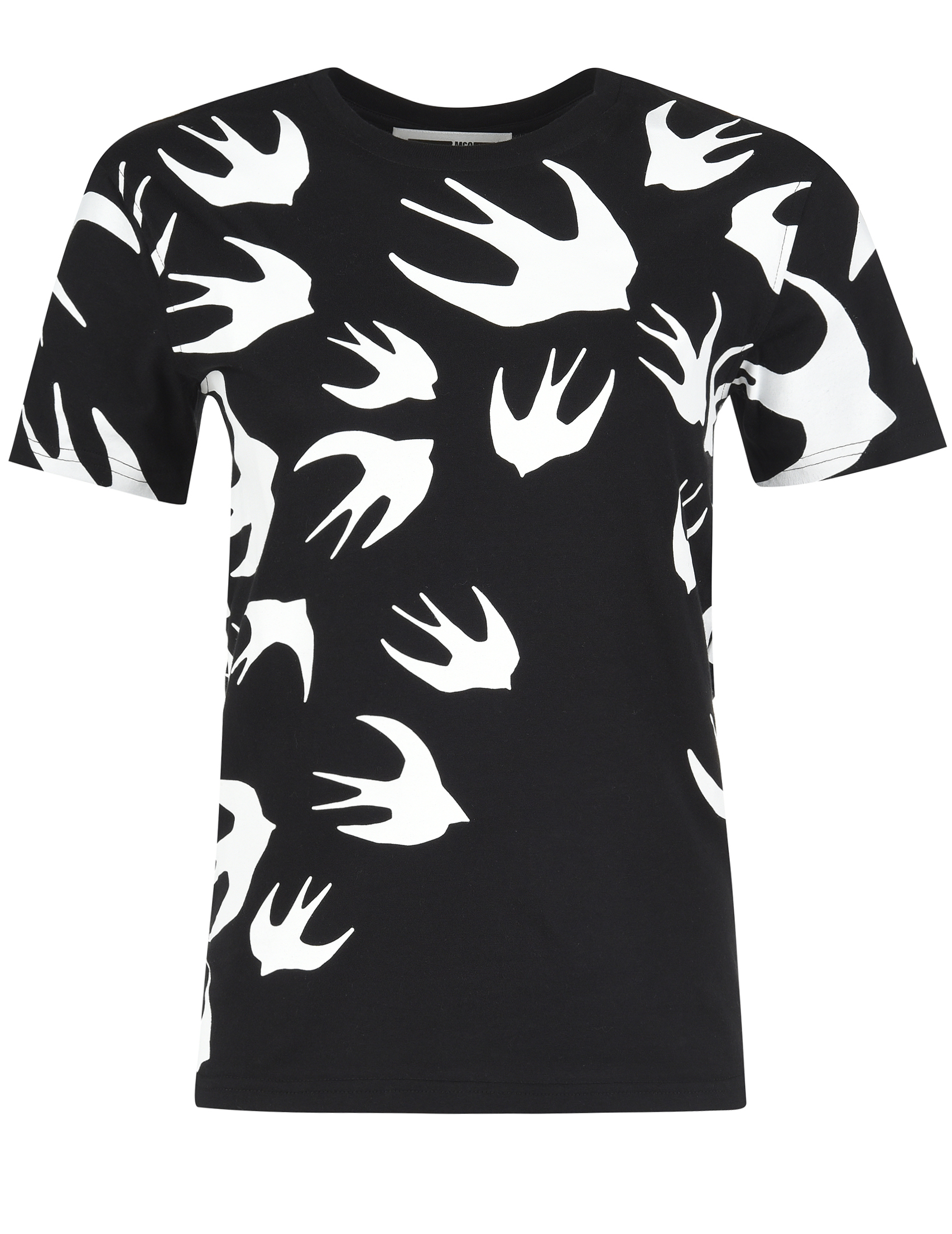 Женская футболка MCQ ALEXANDER MCQUEEN ласточка_black