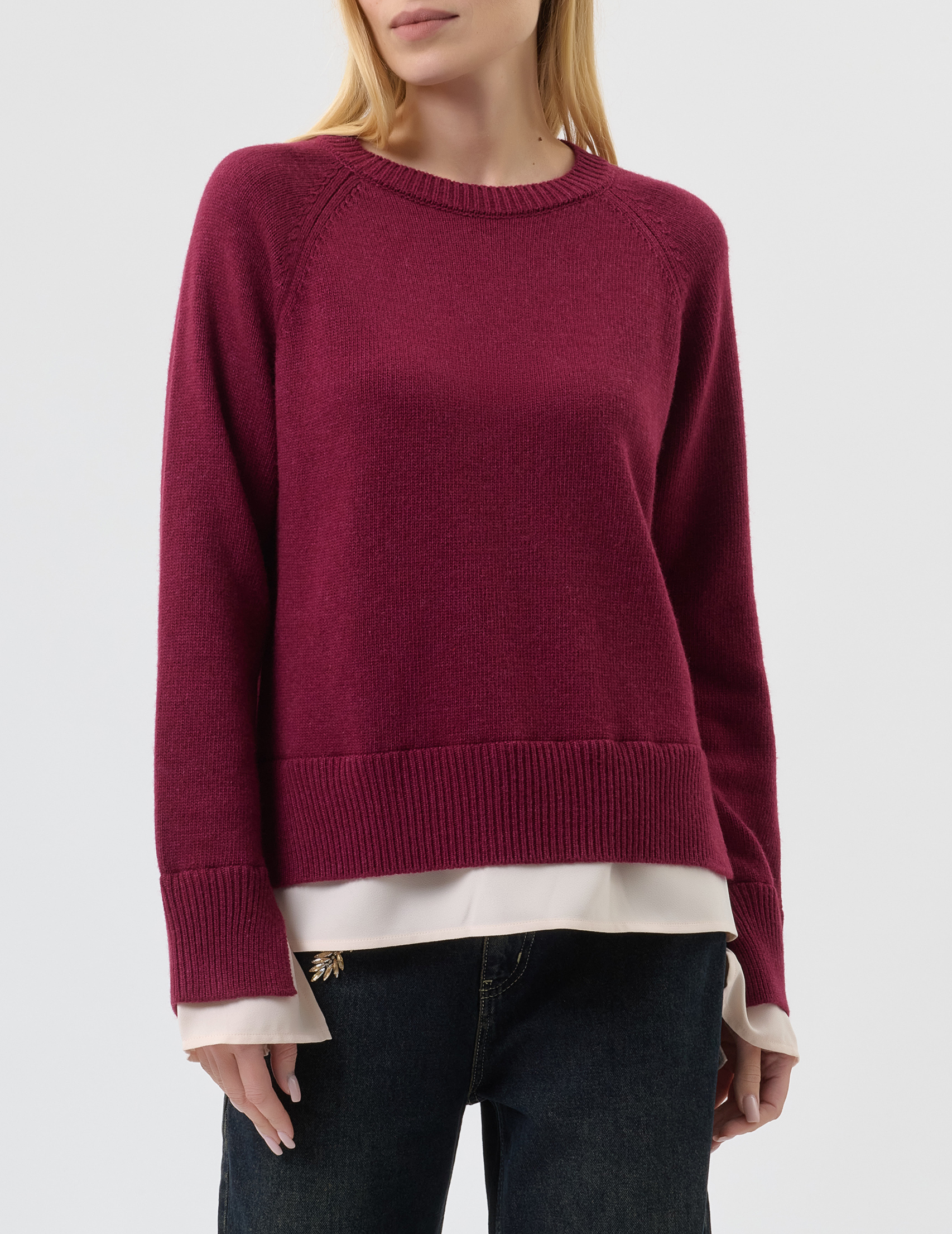 

Свитер, Бордовый