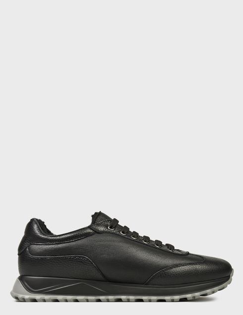 мужские черные кожаные Кроссовки Aldo Brue AGR-73-black - фото-5