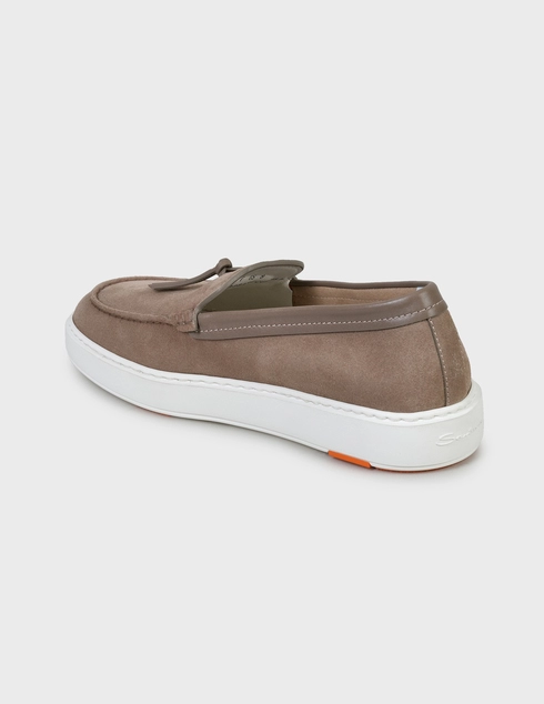 мужские бежевые Лоферы Santoni SMBCD21439BARCCURM52-beige - фото-2