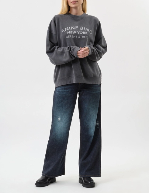 ANINE BING A-08-11728-WBL1-WASHED-BLACK_gray фото-2