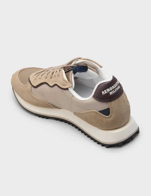 мужские бежевые Кроссовки Aeronautica Militare 0313-57570_beige - фото-2