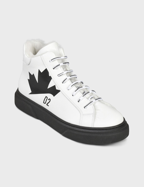 белые Ботинки Dsquared2 68567-М-К-white