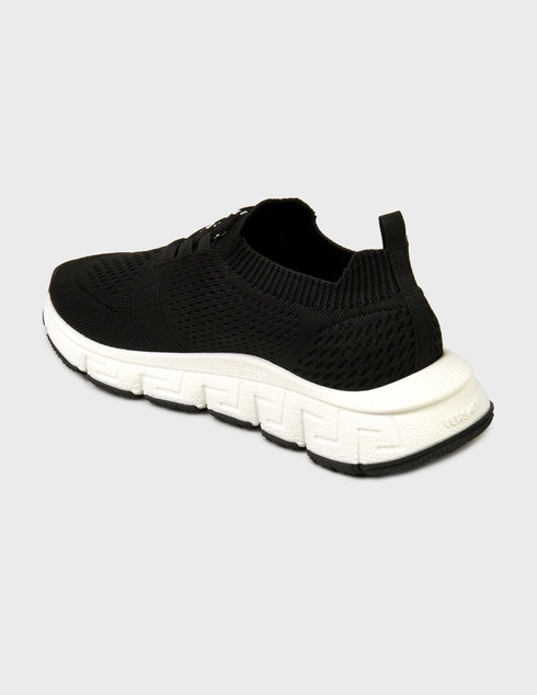 женские черные Кроссовки Versace 1A06087_black - фото-2