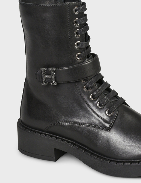 женские черные кожаные Ботинки Helena Soretti Ovest-040-black - фото-5