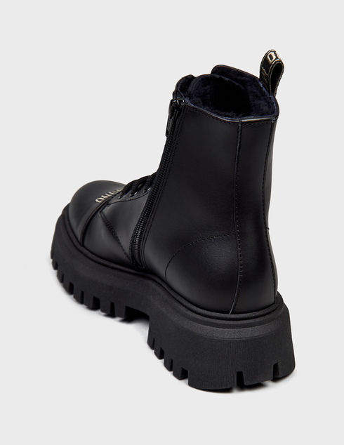 женские черные Ботинки Moschino 76041_black - фото-2