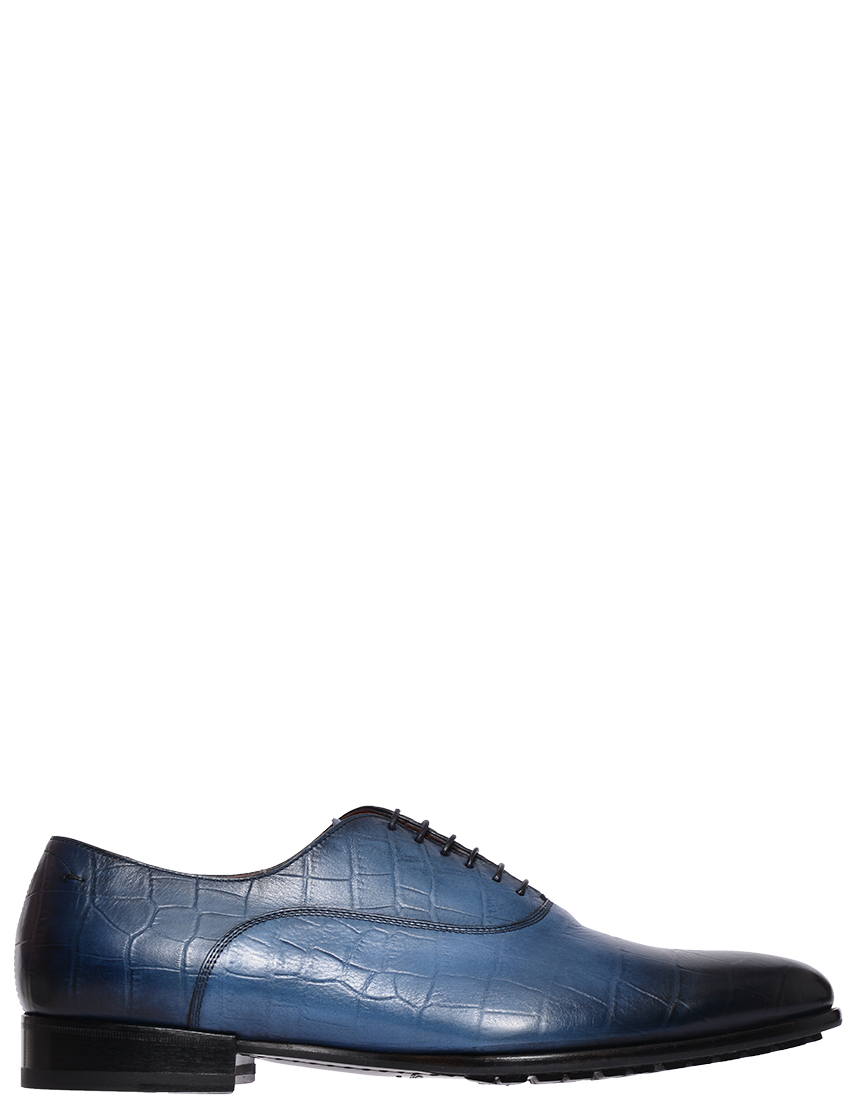 Мужские оксфорды Santoni S15470-BLUE-ЖД000022656