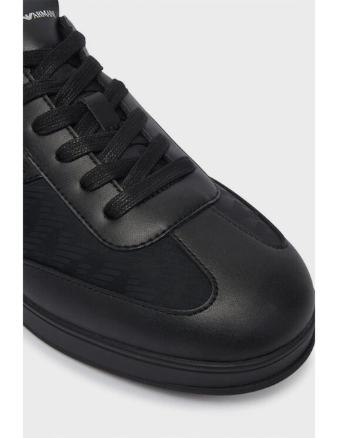 мужские черные текстильные Кроссовки Emporio Armani EMPORIO_ARMANI_11585 - фото-5