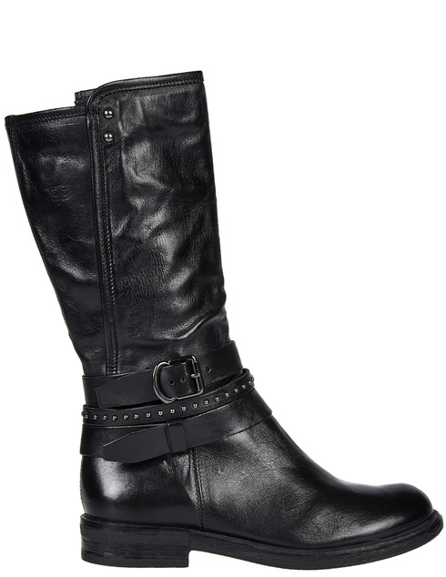 женские черные кожаные Сапоги MJUS 971355-black - фото-5
