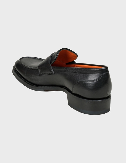 мужские черные Лоферы Santoni Sant-MCNL16208UJ1IGTUN01-black - фото-2