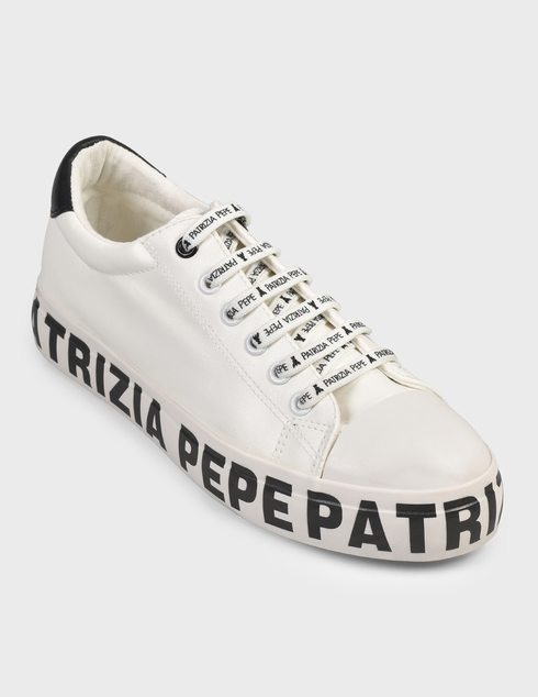 белые Кеды Patrizia Pepe 630-logo-white