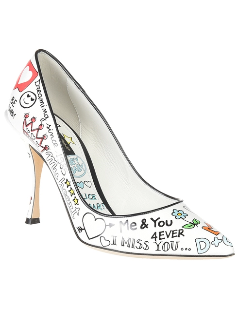 белые Туфли Dolce & Gabbana 1018-946-52_white